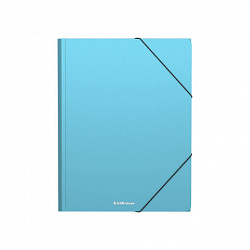 Папка на резинках ERICH KRAUSE "Diagonal Pastel", до 300 листов, ассорти, 600 мкм, 50400