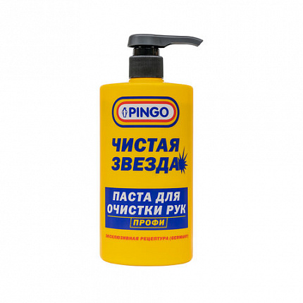 Паста очищающая с абразивом, флакон с дозатором 700 мл, PINGO (Пинго), ЧИСТАЯ ЗВЕЗДА, от стойких загрязнений, 85010-15