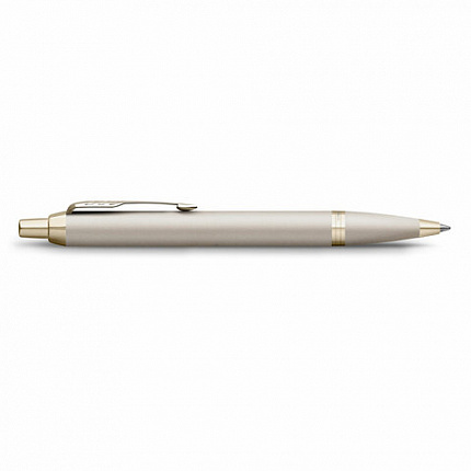 Ручка шариковая PARKER "IM Professionals Monochrome Champagne", корпус шампань, сталь, синяя, 2172956
