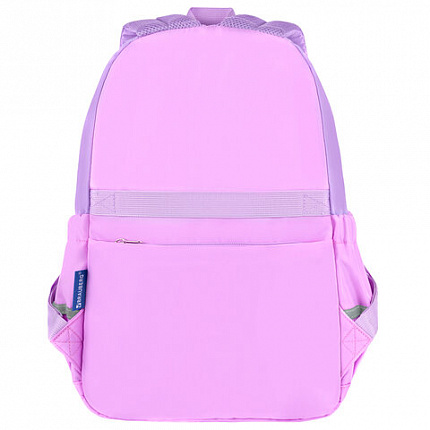 Рюкзак BRAUBERG PASTEL с термонашивками в комплекте, "Not today", сиреневый, 40х29х14 см, 273127