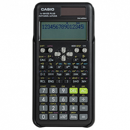 Калькулятор инженерный CASIO FX-991ES PLUS-2 (162х77 мм), 417 функций, двойное питание, сертифицирован для ЕГЭ, FX-991ESPLUS-2S