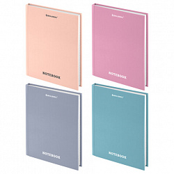 Блокнот МАЛЫЙ ФОРМАТ (110х147мм), А6, 80 л., твёрдый, клетка, BRAUBERG, МОРАНДИ, 118557