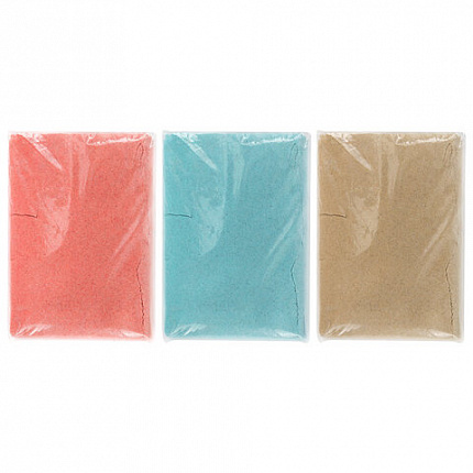 Песок для лепки кинетический, 3 цвета, 3 кг, коробка-песочница, BRAUBERG KIDS, 666009