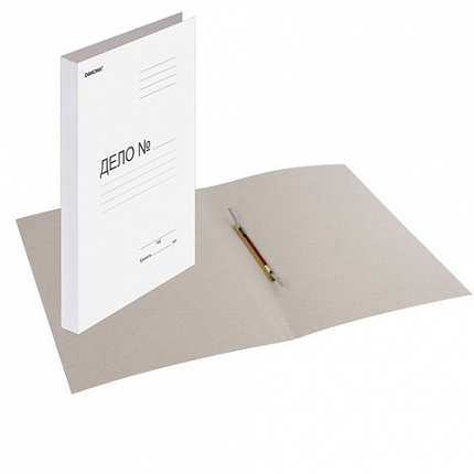 Скоросшиватель картонный ОФИСМАГ, гарантированная плотность 280 г/м2, до 200 листов, 124577