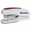 Степлер №24/6, 26/6 BRAUBERG "Extra", до 30 листов, серо-красный, 229088