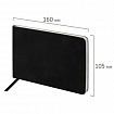 Еженедельник датированный 2027 МАЛЫЙ ФОРМАТ 105х160мм А6 BRAUBERG Unique, черный, 118166