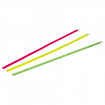 Закладки-ляссе "НЕОН" для книг А4 (длина 38 см) ПИФАГОР, клейкий край, 3 ленты, 111646