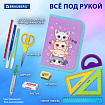 Пенал BRAUBERG, 1 отделение, 1 откидная планка, полиэстер, 21х14 см, "Забавные котята", 273523