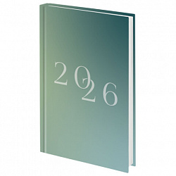 Ежедневник датированный 2026 145х215 мм, А5, STAFF, ламинированная обложка, "2026", 117323