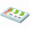 Блок самоклеящийся (стикеры) STAFF STANDARD, ПАСТЕЛЬНЫЙ 76х51 мм, голубой, 100 листов, 116582