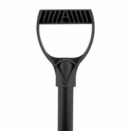 Черенок алюминиевый для снеговых лопат, диаметр 32 мм, общая длина 110 см с V-образной ручкой, труба 100 см, 700335