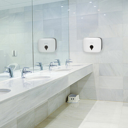 Диспенсер для полотенец ULTRA LAIMA PROFESSIONAL (Система H2), Z-сложения, малый, белый, ABS-пластик, 606833