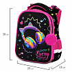 Ранец BRAUBERG PREMIUM, 2 отделения, с брелоком, "Headphones", велюровая нашивка, 38х29х16 см, 273100