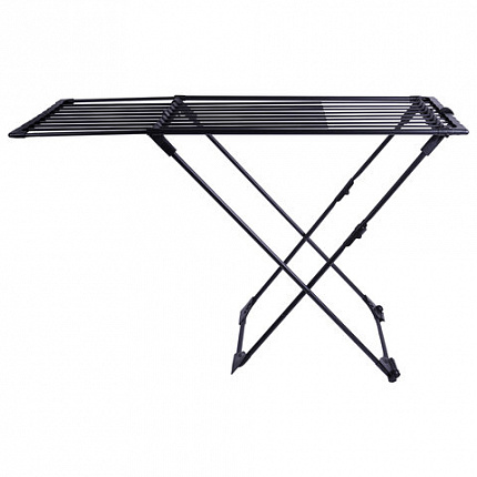 Сушилка напольная для белья раскладная, 3 зоны сушки, 20 метров, LAIMA HOME DUO SLIDING BLACK, 700469