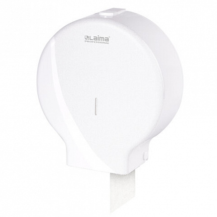 Диспенсер для туалетной бумаги LAIMA PROFESSIONAL ORIGINAL (Система T1), БОЛЬШОЙ, белый, ABS-пластик, 605768