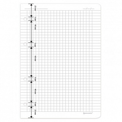 Сменный блок для тетради на кольцах А5 120 л., BRAUBERG, ПОВЫШЕННОЙ ПЛОТНОСТИ, белый, 403638