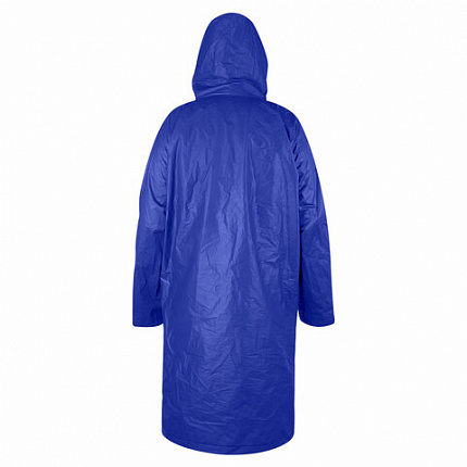 Дождевик плащ на кнопках, EVA, многоразовый прочный, чехол в комплекте, универсальный размер, синий, SHAMAANI (ШАМААНИ), 610931
