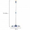 Швабра-рамка 40 см, алюминиевый телескопический черенок 130 см (резьба 1,6 см), МОП хлопок, LAIMA, 601464