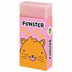 Ластик FUNSTER (ФАНСТЕР) "ANIMALS", 50х24х10 мм, прямоугольный, картонный держатель, экологичный ПВХ, ассорти, 272730
