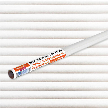 Пленка на окно самоклеящаяся статическая БЕЗ КЛЕЯ, солнцезащитная, 67,5х150 см, "Жалюзи", DASWERK (ДАСВЕРК), 607970