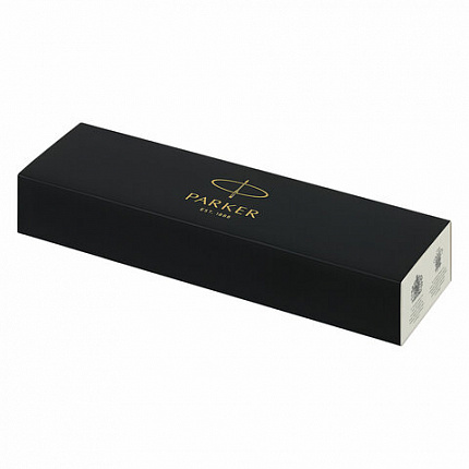 Ручка-роллер PARKER "Vector Black", корпус черный лак, детали из нержавеющей стали, синяя, S0319630