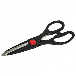 Ножницы кухонные DASWERK (ДАСВЕРК), 210 мм, с орехоколом, зазубренные, 608905