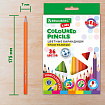 Карандаши цветные BRAUBERG KIDS NEW, 36 цветов, трехгранные, грифель 3 мм, 182003
