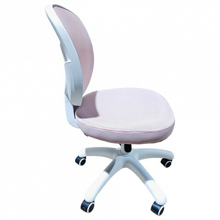 Кресло детское BRABIX KIDS "MG-230", без подлокотников, сетка/ткань TW, розовое, 533319