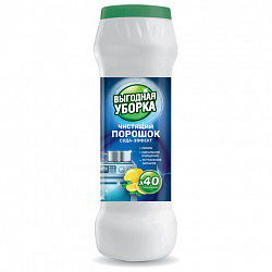 Чистящий порошок сода-эффект 400 г, ВЫГОДНАЯ УБОРКА "Лимон", РЕНЕССАНС КОСМЕТИК, МИНПРОМТОРГ, 4225