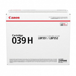 Картридж лазерный CANON (039H) i-SENSYS LBP 351x/352x, увеличенный ресурс 25000 стр., оригинальный, 0288C001