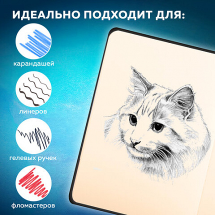 Скетчбук, слоновая кость 140 г/м2 90х140 мм, 80 л., КОЖЗАМ, застежка, BRAUBERG ART CLASSIC, черный,116458