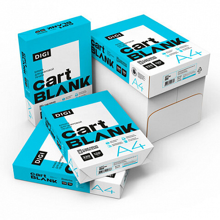 Бумага для цветной лазерной печати А4, ПЛОТНАЯ 120г/м2, 330л.,CARTBLANK DIGI,белизна