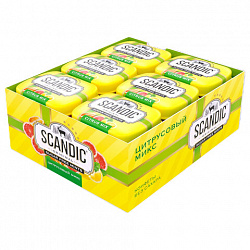 Драже освежающие SCANDIC без сахара со вкусом "Цитрусовый микс", 14 г, 4603738769889