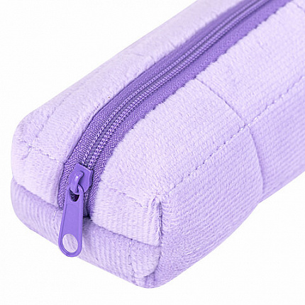 Пенал BRAUBERG, мех, 21х6х6 см, фиолетовый, 272280