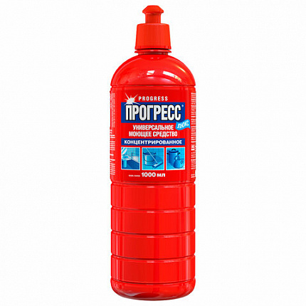Средство моющее универсальное 1 л, ПРОГРЕСС "Люкс", пуш-пул, М07-1