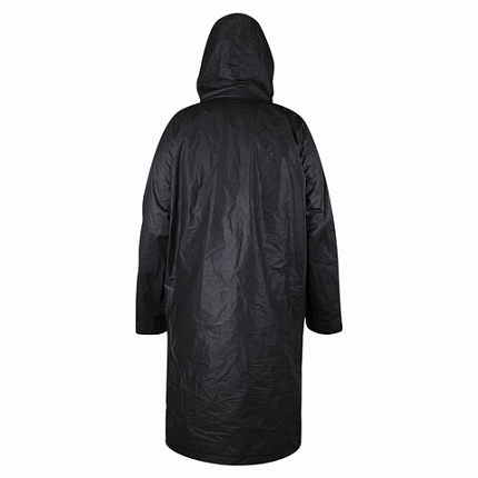 Дождевик плащ на кнопках, EVA, многоразовый прочный, чехол в комплекте, универсальный размер, черный, SHAMAANI (ШАМААНИ), 610932