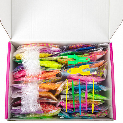 Набор резинок для плетения украшений 15 000 шт., 48 цветов, BAMBOX (БАМБОКС), 665974