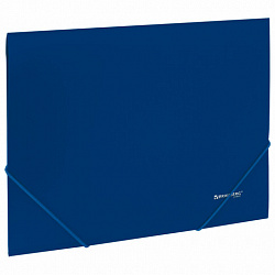 Папка на резинках А4 BRAUBERG UNIVERSAL, синяя, до 300 листов, 0,5 мм, 273037