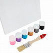 Набор отпечатки рук: холст 24х30 см, перламутр 6 цветов, кисть + сертификат В ПОДАРОК, BRAUBERG HOBBY, 192533