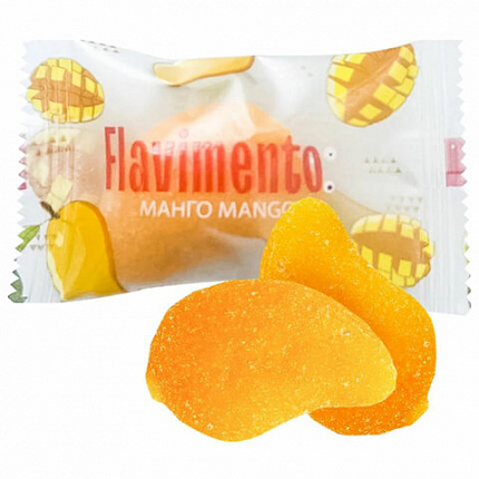 Мармелад жевательный "Дольки Манго" FLAVIMENTO, 500 г, в индивидуальной упаковке, УТ-00002443