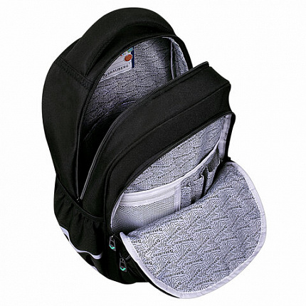 Рюкзак BRAUBERG MOTION, 2 отделения, 3 кармана, "Get away", СВЕТООТРАЖАЮЩИЙ ПРИНТ, 41х28х17 см, 273117