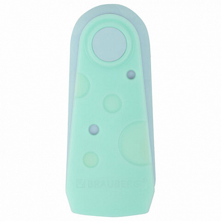 Ластики BRAUBERG "ULTRA PASTEL", НАБОР 3 ШТУКИ, 57х24х15 мм, ассорти пастель, бирюзовый пластиковый держатель, блистер, 272689