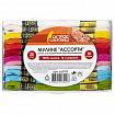 Набор ниток для вышивания (мулине) "АССОРТИ", 25 цветов по 10 м, х/б, ОСТРОВ СОКРОВИЩ, 662792
