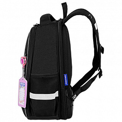 Ранец BRAUBERG FIT, 2 отделения, "Золотые бабочки", 38х27х14 см, 274383