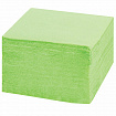 Салфетки бумажные 100 штук, 24х24 см, LAIMA, зелёные (пастельный цвет), 100% целлюлоза, 111791