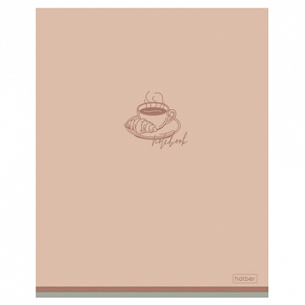 Тетрадь А5 48 л., HATBER скоба, клетка, Soft-touch ламинация, "Лаконично" (микс в спайке), 090520, 48Т5лВ1