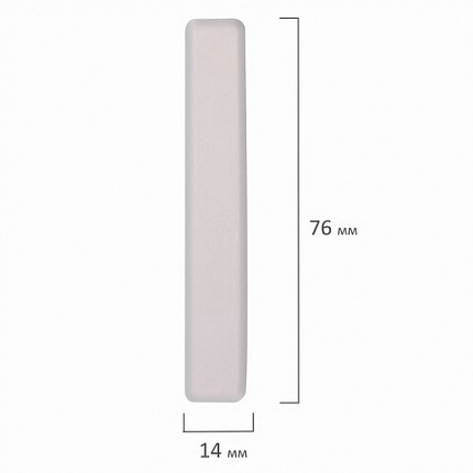 Мел белый ЮНЛАНДИЯ (Алгем), натуральный, набор 100 штук, квадратный, 229070