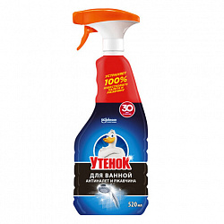 Средство для чистки сантехники 520 мл, УТЕНОК "Антиналет и ржавчина", распылитель, 865017