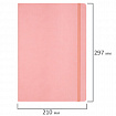 Скетчбук, слоновая кость 140 г/м2 210х297 мм, 80 л., КОЖЗАМ, резинка, BRAUBERG ART CLASSIC, пастель розовый, 116882
