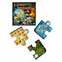 Игра настольная "Кубикрафт пиксельное приключение 10 в 1", 10 КОР, 5985